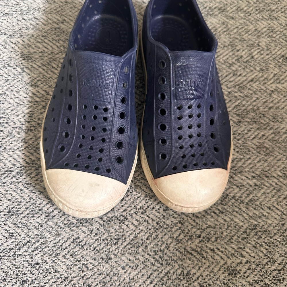Native Navy Perforated Slip-Ons